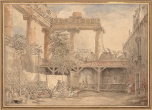 Roma Harabeleri, Villa Pamfili by Hubert Robert