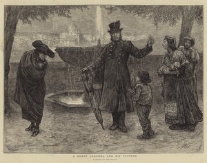 Bir Roma Kardinali ve Uşağı by Hubert von Herkomer