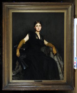Girişken veya Siyahlı Bayan by Hubert von Herkomer