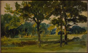 'Üç Manzara Eskizinden' biri (ayrıca bkz. 258629 ve 258630) by Hubert von Herkomer