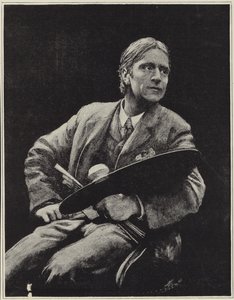 İngiliz sanatçı Hubert Herkomer'in kendi portresi by Hubert von Herkomer