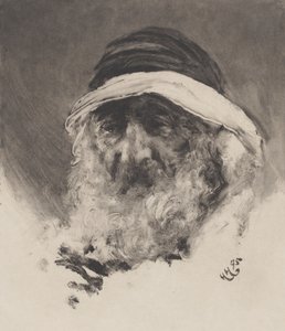 Bir Arap Başkanının İncelenmesi, 1895. by Hubert von Herkomer