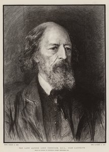 Geç Alfred Lord Tennyson, DCL, Şair Ödüllü by Hubert von Herkomer
