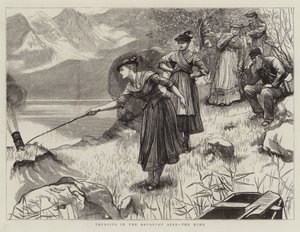 Bavyera Alpleri'nde turistler, Echo by Hubert von Herkomer