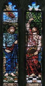 Langport, All Saints, Belham & Co, Hugh Arthur Kennedy, Job & David, 1879 by Hugh Arthur Kennedy