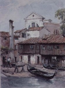 San Trovaso Kilisesi, Venedik yakınlarındaki Tersane by Hugh Carter
