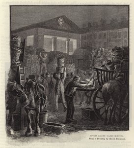 Covent Garden - sabah erken by Hugh Thomson
