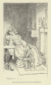 George Eliot tarafından Amos Barton için illüstrasyon by Hugh Thomson