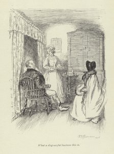 George Eliot tarafından Amos Barton için illüstrasyon by Hugh Thomson