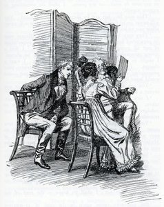 Jane Austen'ın "Emma" için illüstrasyonu. Hugh Thomson tarafından (illüstrasyon)