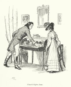 Jane Austen tarafından İkna için İllüstrasyon (lito) by Hugh Thomson