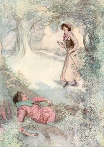 İstediğiniz Gibi Shakespeare için İllüstrasyon by Hugh Thomson