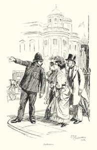 Londra: Sightseers (renkli taş baskı) by Hugh Thomson