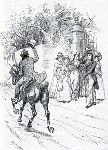 "Bay Perry at sırtında geçiyor" (resim) by Hugh Thomson