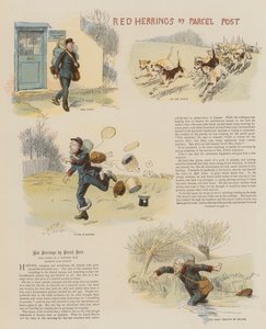 Parsel Post tarafından Kırmızı Ringa balığı (chromolitho) by Hugh Thomson