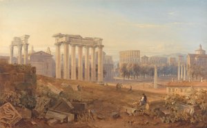 Roma'daki Forum'un görünümü by Hugh William Grecian Williams