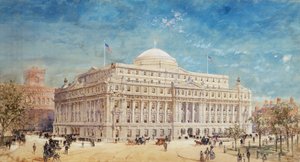 Amerika Birleşik Devletleri Gümrük Binası, New York için Ön Teklifin Oluşturulması by Hughson Frederick Hawley