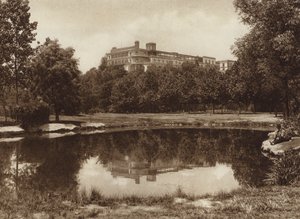 Meksika: Chapultepec Kalesi (b/w fotoğraf) by Hugo Brehme
