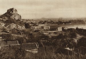 Meksika: Mazatlan limanı (siyah-beyaz fotoğraf) by Hugo Brehme
