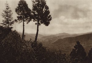 Meksika: Huixquilucan (b/w fotoğraf) by Hugo Brehme