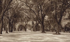 Meksika: Morelia, Eski su boru hattı (b/w fotoğraf) by Hugo Brehme