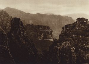 Meksika: Tepoztlan, Morelos Eyaleti (b/w fotoğraf) by Hugo Brehme