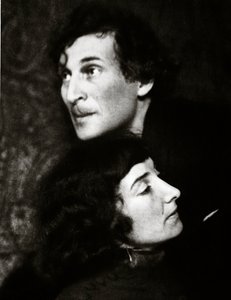Marc ve Bella Chagall (sepya fotoğraf)
