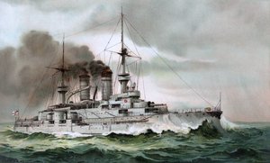 S.M. Zähringen zırhlısı by Hugo Graf