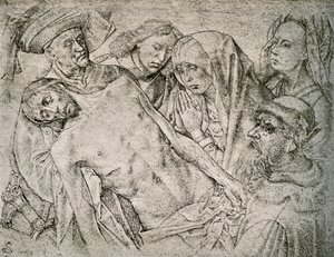 Haçtan Biriktirme Sonrası Çizim, c1460-1480, 1908. by Hugo van der Goes