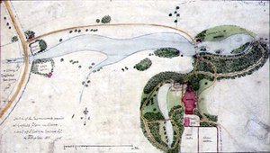 Gosfield Place, Essex için Bir Bahçe Planı by Humphry Repton
