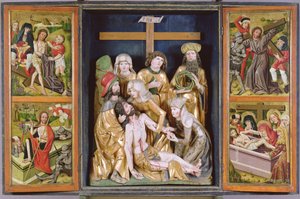 Tutku Sunağı, Janosret, 1480-90 (boyalı ve yaldızlı ahşap)