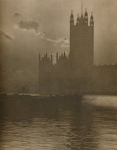 'Parlamento Londra'sının Kalbini Kaplayan Taştan Tapınak', c1935. by Huson