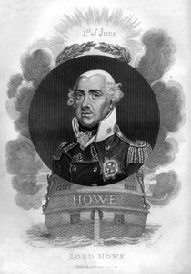 Amiral Richard Howe, 1 Earl Howe, 1726-1799, İngiliz amiral, 1816.