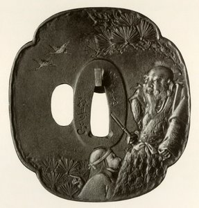 Yaşlı Çift Takasago, c1800-1820, 1910. by Ichijosai Hirotoshi
