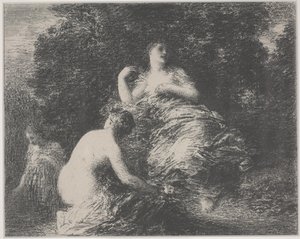 Yıkananlar by Ignace Henri Jean Fantin-Latour