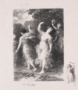 Baküs. by Ignace Henri Jean Fantin Latour