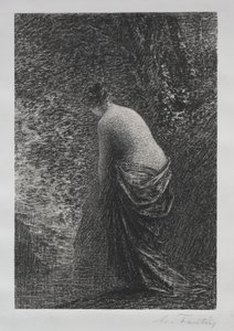Ayakta Duran, 1879. by Ignace Henri Jean Fantin-Latour
