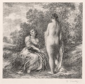 Yıkananlar, 1881. by Ignace Henri Jean Fantin-Latour