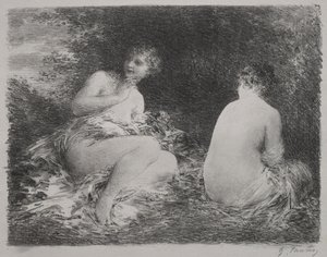 Yıkananlar, 1899. by Ignace Henri Jean Fantin Latour