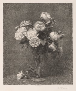 Gül Buketi, 1879. by Ignace Henri Jean Fantin-Latour