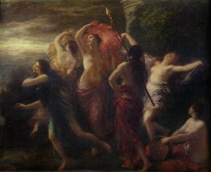 Dansçılar, 1891 by Ignace Henri Jean Fantin Latour