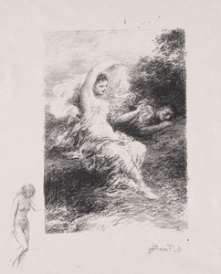 Lyde. by Ignace Henri Jean Fantin Latour