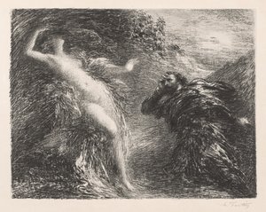 Manfred ve Astarte, 1892. by Ignace Henri Jean Fantin Latour