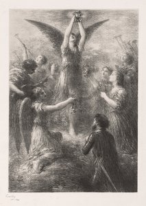 Lohengrin'e Prelüd, 1898. by Ignace Henri Jean Fantin Latour