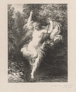 Banyocu Sarah, 1892. by Ignace Henri Jean Fantin-Latour