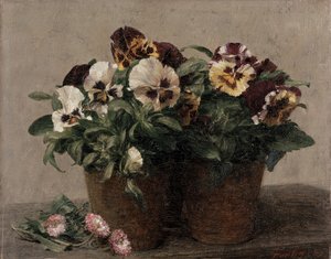 Hercai Menekşe ve Papatyaların Natürmortu, 1889