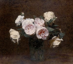 Natürmort: pembe, beyaz ve sarı Güller, 1894