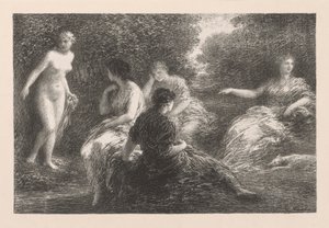 Yıkananlar, 1896. by Ignace Henri Jean Fantin-Latour