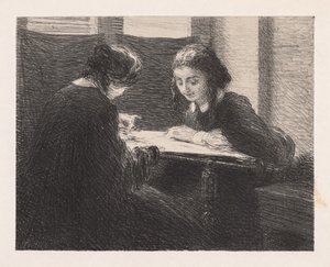 Nakışlar Les Nakışçılar, 1898. by Ignace Henri Jean Fantin Latour