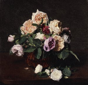 Çiçek Vazosu, 1876 by Ignace Henri Jean Fantin Latour
